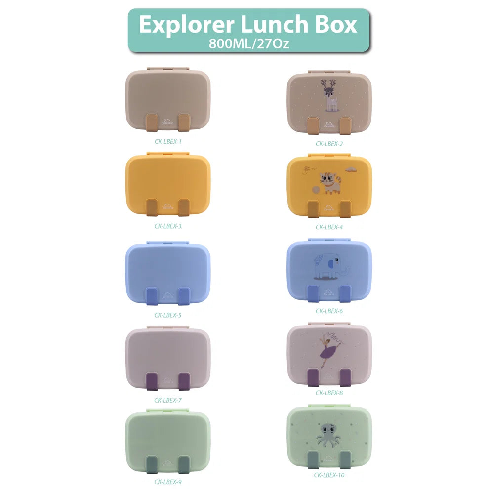 Clevakid Explorer Lunch Box Blue Ice 800ML \27 OZ