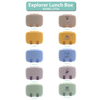 Clevakid Explorer Lunch Box Blue Ice 800ML \27 OZ