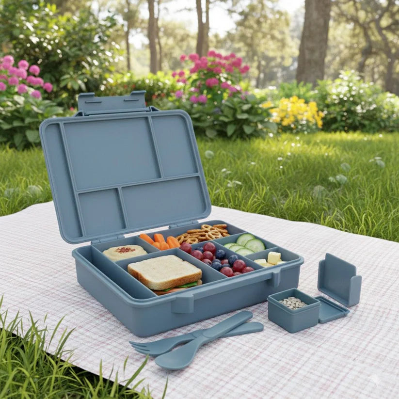 Clevakid Maxi Lunch Box Baby Blue 1520ML\50 OZ - ClevaAstroo Friend