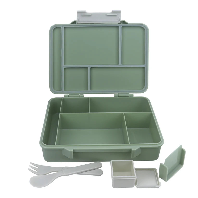 Clevakid Maxi Lunch Box Green  Olive 1520ML\50 OZ
