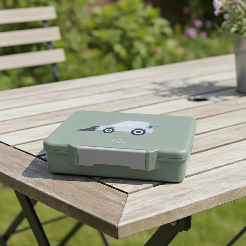Clevakid Maxi Lunch Box Green  Olive 1520ML\50 OZ - ClevaBuckett Friend