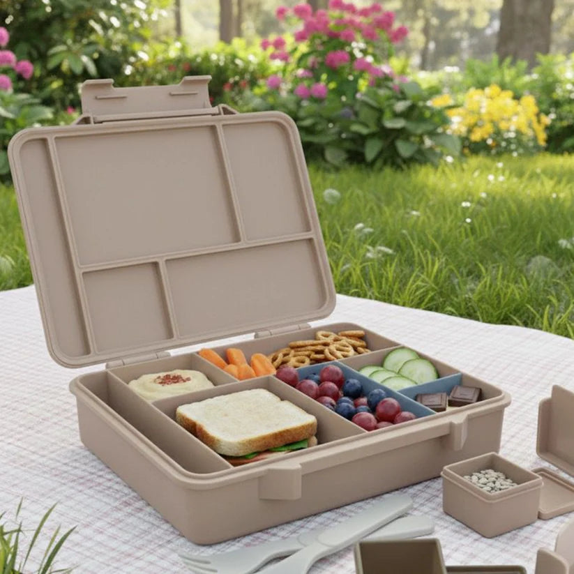 Clevakid Maxi Lunch Box Brown Dark Toffeh 1520ML\50 OZ