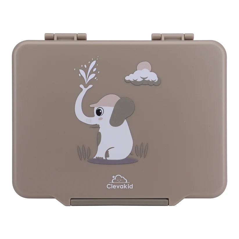 Clevakid Maxi Lunch Box Brown Dark Toffeh 1520ML\50 OZ - ClevaElphaa Friend