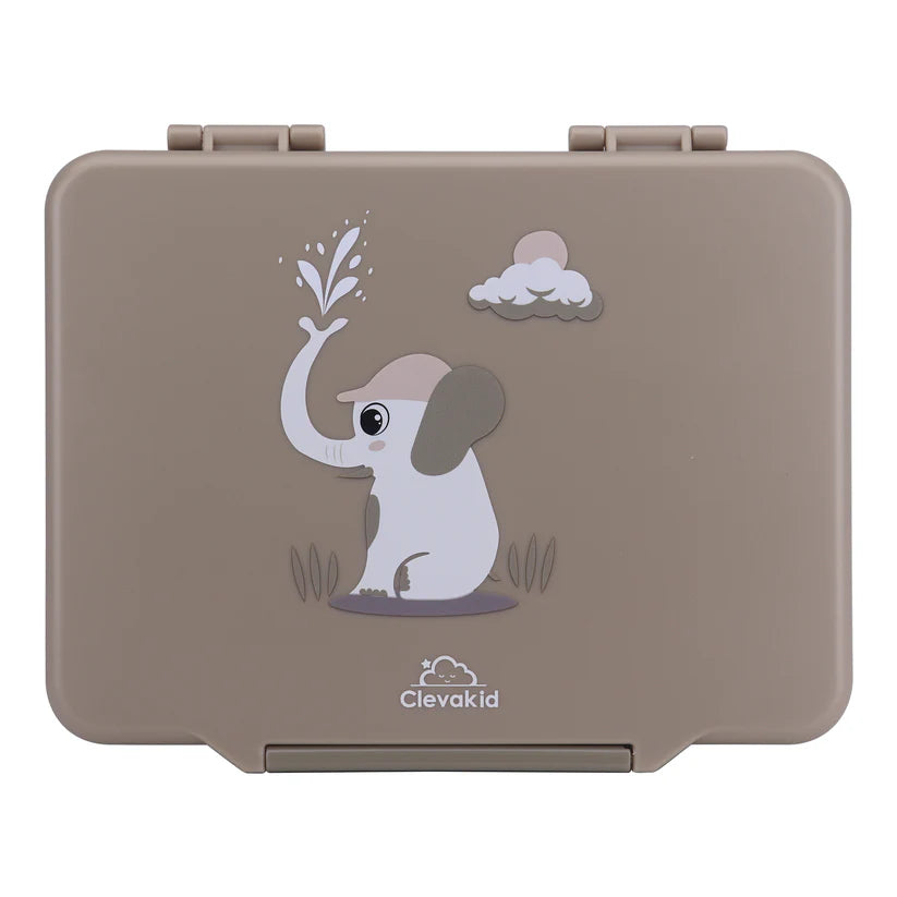 Clevakid Maxi Lunch Box Brown Dark Toffeh 1520ML\50 OZ - ClevaElphaa Friend