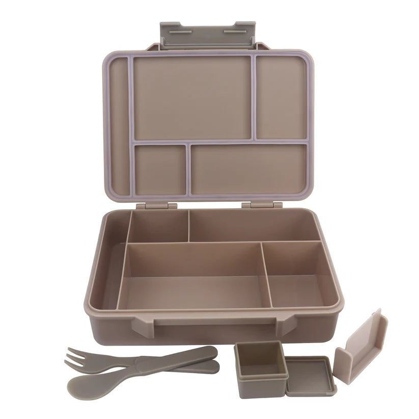 Clevakid Maxi Lunch Box Brown Dark Toffeh 1520ML\50 OZ - ClevaElphaa Friend