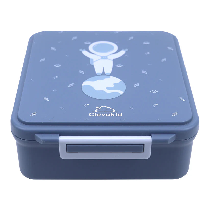 Clevakid Mega Lunch Box Blue Turquoise 1600ML\54 OZ- ClevaAstroo Friend