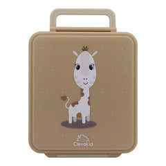 Clevakid Mega Lunch Box Brown Latte 1600ML\54 OZ- ClevaNeckee Friend