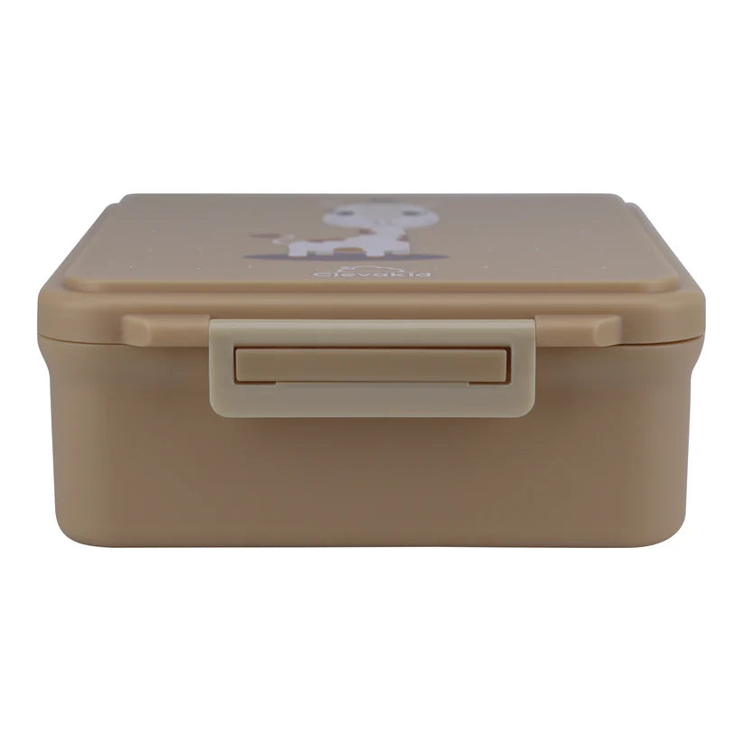 Clevakid Mega Lunch Box Brown Latte 1600ML\54 OZ- ClevaNeckee Friend