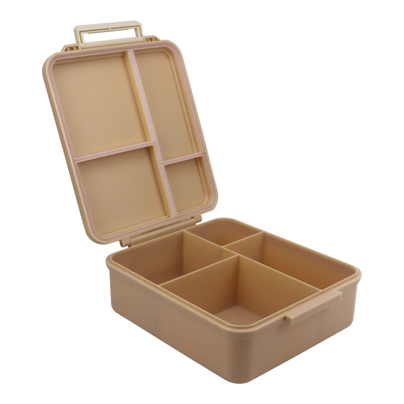 Clevakid Mega Lunch Box Brown Latte 1600ML\54 OZ- ClevaNeckee Friend