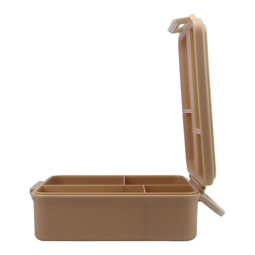 Clevakid Mega Lunch Box Brown Latte 1600ML\54 OZ- ClevaNeckee Friend