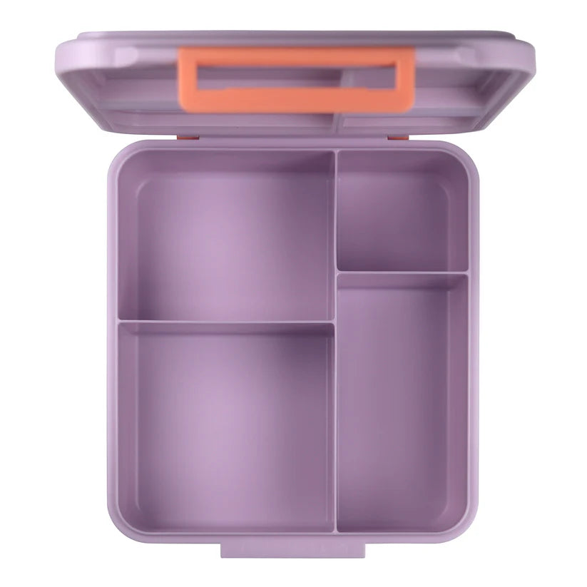 Clevakid Mega Lunch Box Purple Light 1600ML\54 OZ- ClevaMingoo Friend