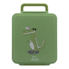 Clevakid Mega Lunch Box Green Leaves 1600ML\54 OZ- ClevaGator Friend