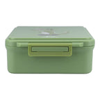 Clevakid Mega Lunch Box Green Leaves 1600ML\54 OZ- ClevaGator Friend