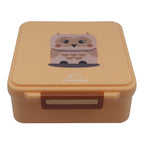 Clevakid Mega Lunch Box Orange Light Peach 1600ML\54 OZ- ClevaOwlee Friend