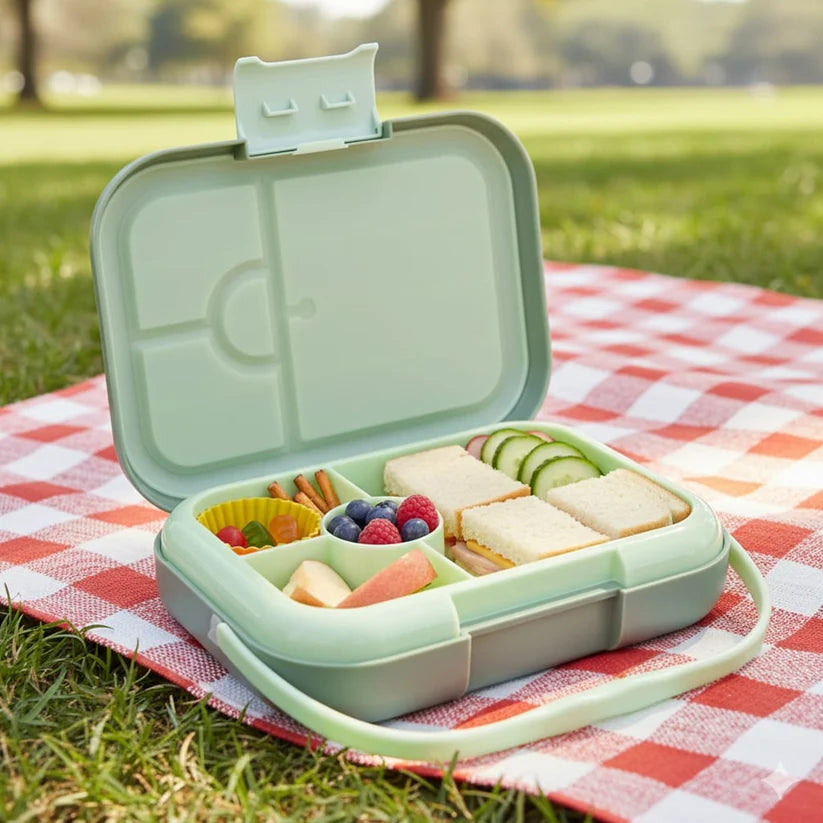 Clevakid Midi Lunch Box Green Olive 900ML \30 OZ