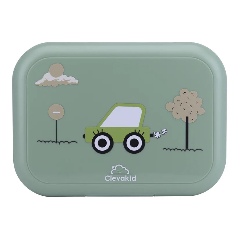 Clevakid Midi  Lunch Box Green  Olive 900ML \30 OZ - ClevaRcer Friend