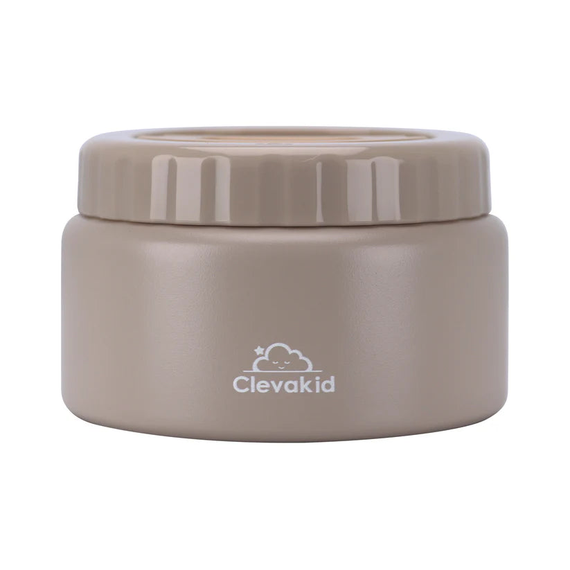 Clevakid Thermal Food Jar Brown Dark Toffeh 250ML \8 OZ