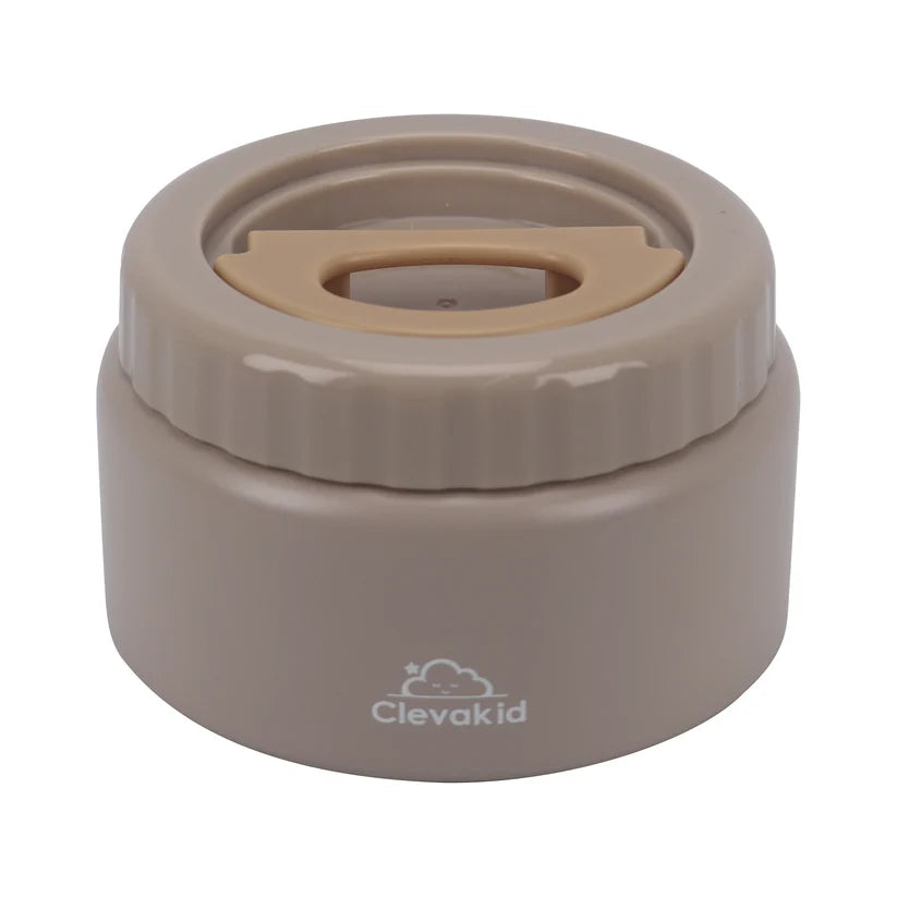 Clevakid Thermal Food Jar Brown Dark Toffeh 250ML \8 OZ