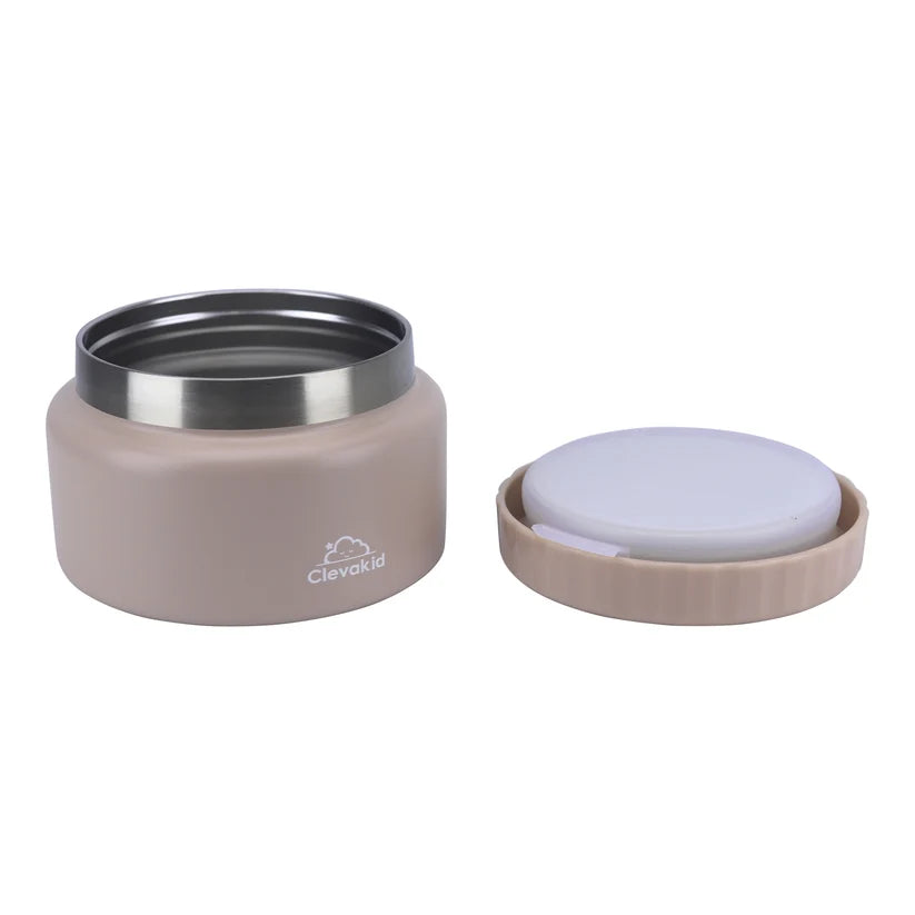 Clevakid Thermal Food Jar Brown Dark Toffeh 250ML \8 OZ