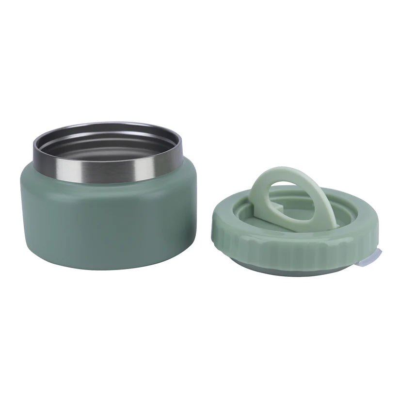 Clevakid Thermal Food Jar Green  Olive 250ML \8 OZ