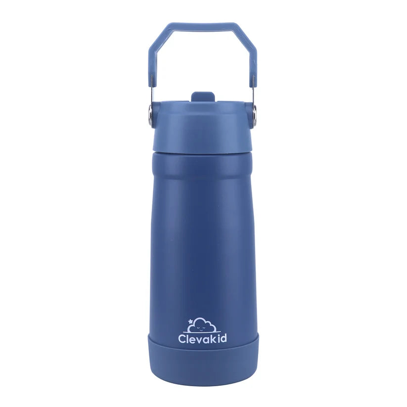 Clevakid Stainless Steel Water Bottle Blue Turquoise- 530ML\18 OZ