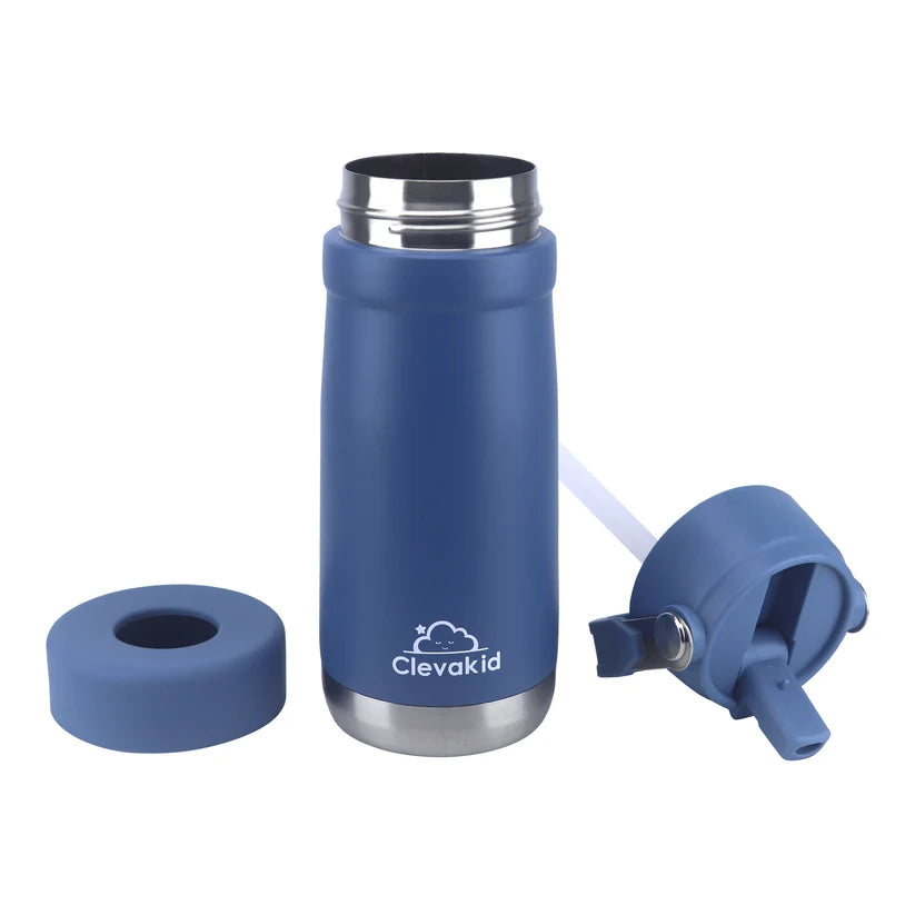 Clevakid Stainless Steel Water Bottle Blue Turquoise- 530ML\18 OZ
