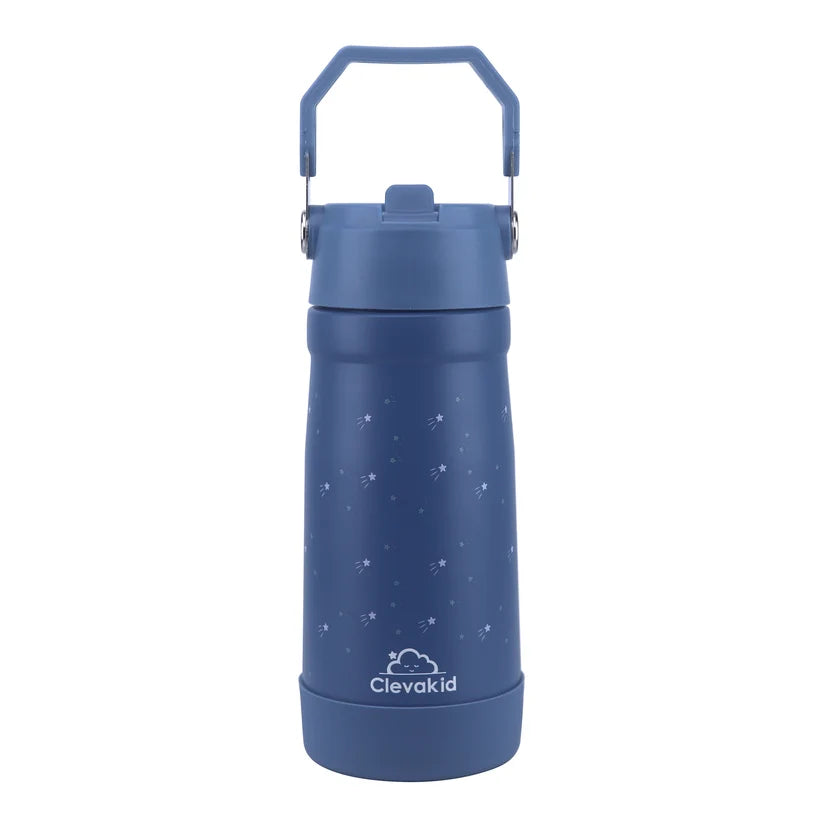Clevakid Stainless Steel Water Bottle Blue Turquoise- 530ML\18 OZ - ClevaAstroo Friend