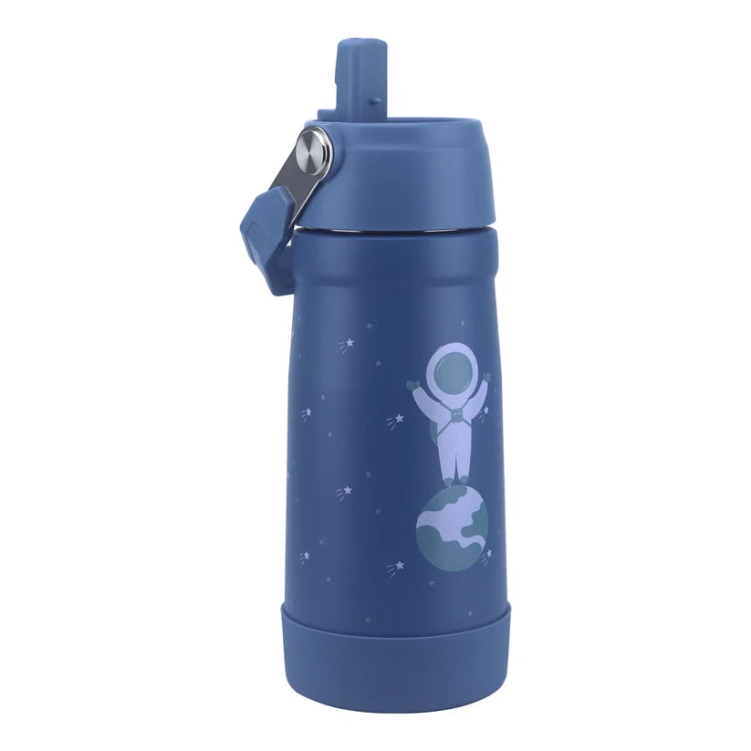 Clevakid Stainless Steel Water Bottle Blue Turquoise- 530ML\18 OZ - ClevaAstroo Friend