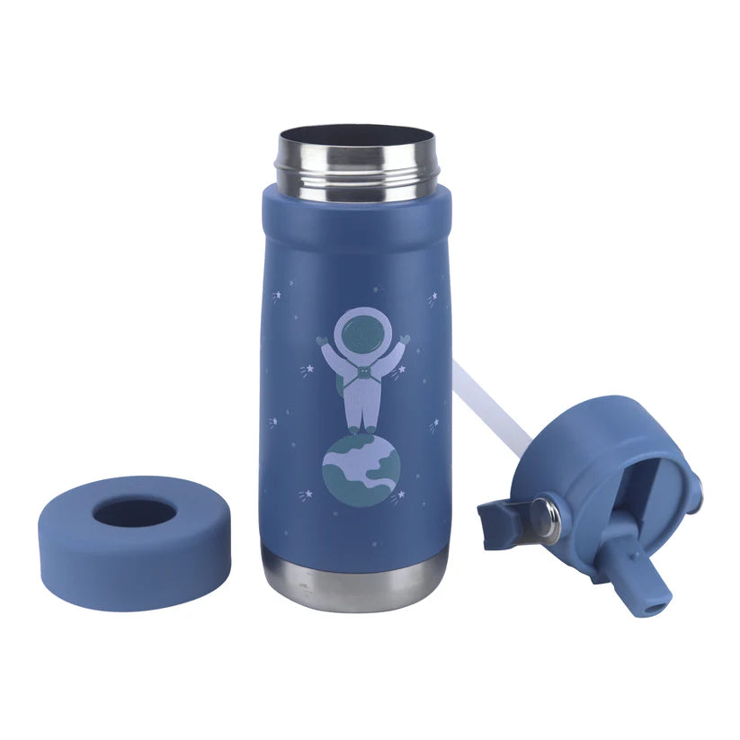Clevakid Stainless Steel Water Bottle Blue Turquoise- 530ML\18 OZ - ClevaAstroo Friend