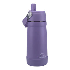 Clevakid Stainless Steel Water Bottle Purple Light- 530ML\18 OZ