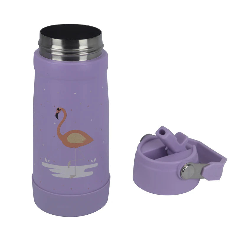 Clevakid Stainless Steel Water Bottle Purple Light- 530ML\18 OZ - ClevaMingoo Friend