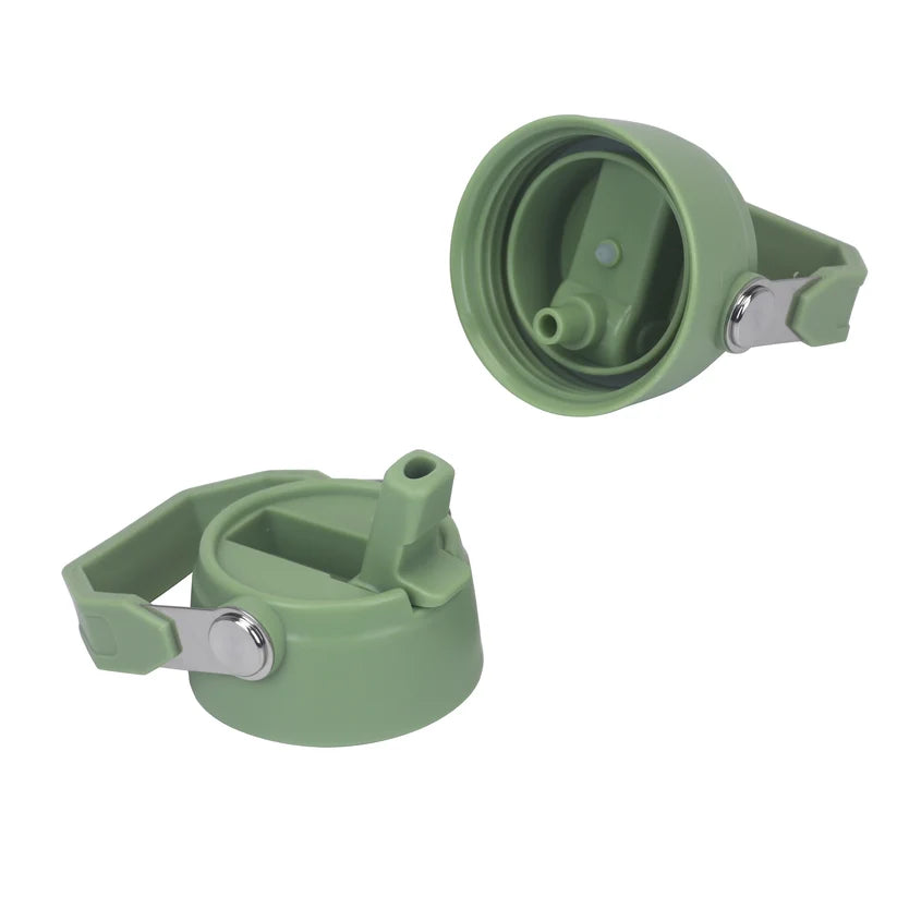 Clevakid Stainless Steel Water Bottle Green Leaves- 530ML\18 OZ