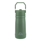 Clevakid Stainless Steel Water Bottle Green Leaves- 530ML\18 OZ - ClevaGator Friend