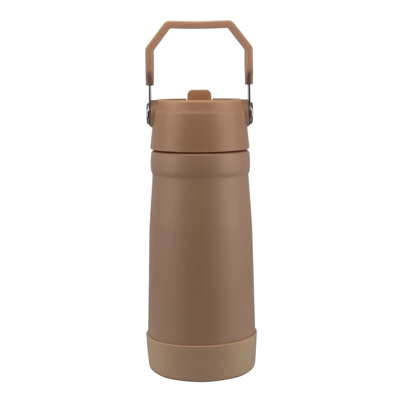 Clevakid Stainless Steel Water Bottle Orange Light Peach- 530ML\18 OZ