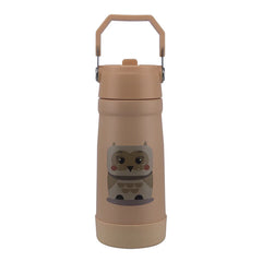 Clevakid Stainless Steel Water Bottle Orange Light Peach- 530ML\18 OZ - ClevaOwlee Friend