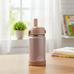 Clevakid Stainless Steel Water Bottle Dark Brown Toffee- 350ML\12 OZ
