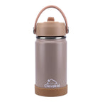 Clevakid Stainless Steel Water Bottle Dark Brown Toffee- 350ML\12 OZ
