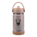 Clevakid Stainless Steel Water Bottle Dark Brown Toffee- 350ML\12 OZ - ClevaWhity Friend