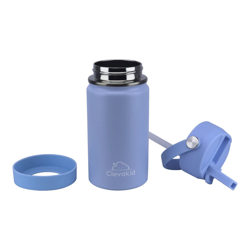 Clevakid Stainless Steel Water Bottle Blue Ice- 350ML\12 OZ