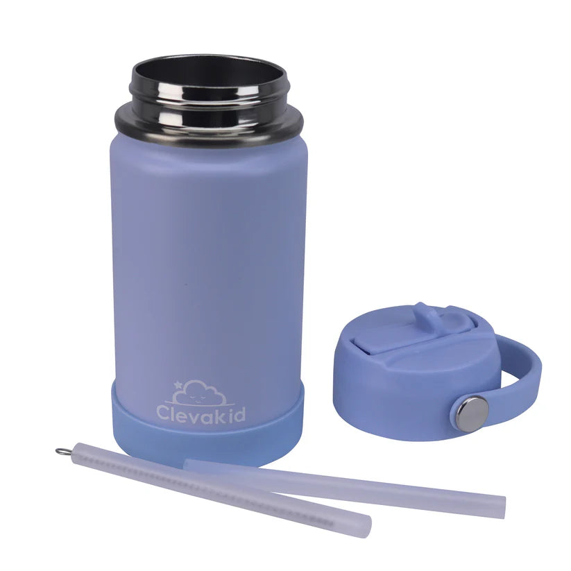 Clevakid Stainless Steel Water Bottle Blue Ice- 350ML\12 OZ