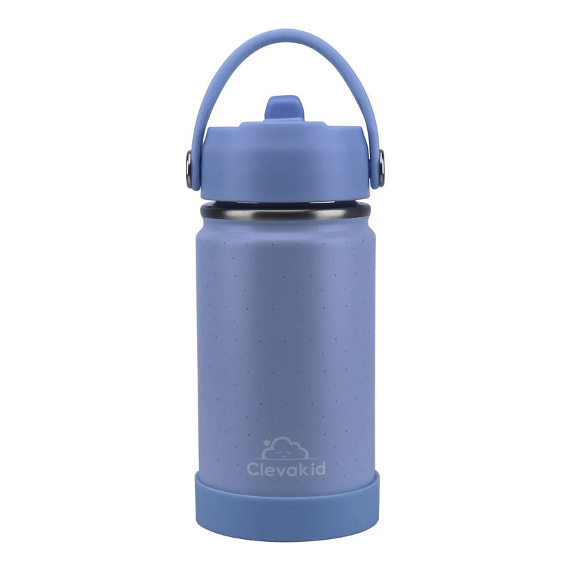 Clevakid Stainless Steel Water Bottle Blue Ice- 350ML\12 OZ - ClevaTusk Friend