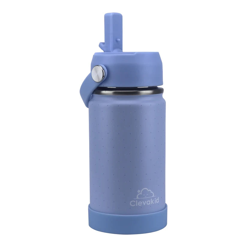 Clevakid Stainless Steel Water Bottle Blue Ice- 350ML\12 OZ - ClevaTusk Friend