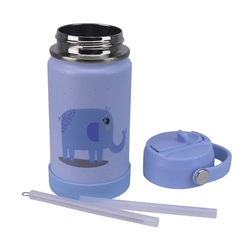 Clevakid Stainless Steel Water Bottle Blue Ice- 350ML\12 OZ - ClevaTusk Friend