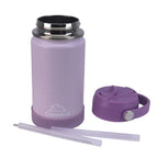 Clevakid Stainless Steel Water Bottle Purple Light Powder- 350ML\12 OZ