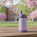 Clevakid Stainless Steel Water Bottle Purple Light Powder- 350ML\12 OZ