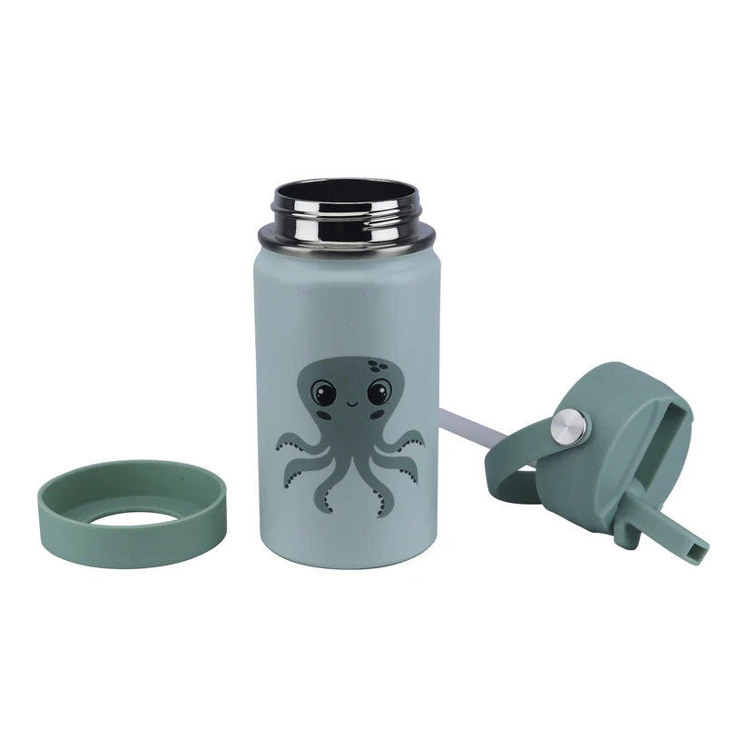 Clevakid Stainless Steel Water Bottle Green Light Mint- 350 ML\12 OZ - ClevaInk Friend