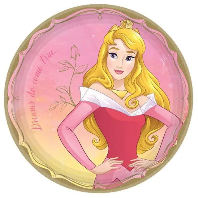 DISNEY AURORA PAPER PLATES-8PCS