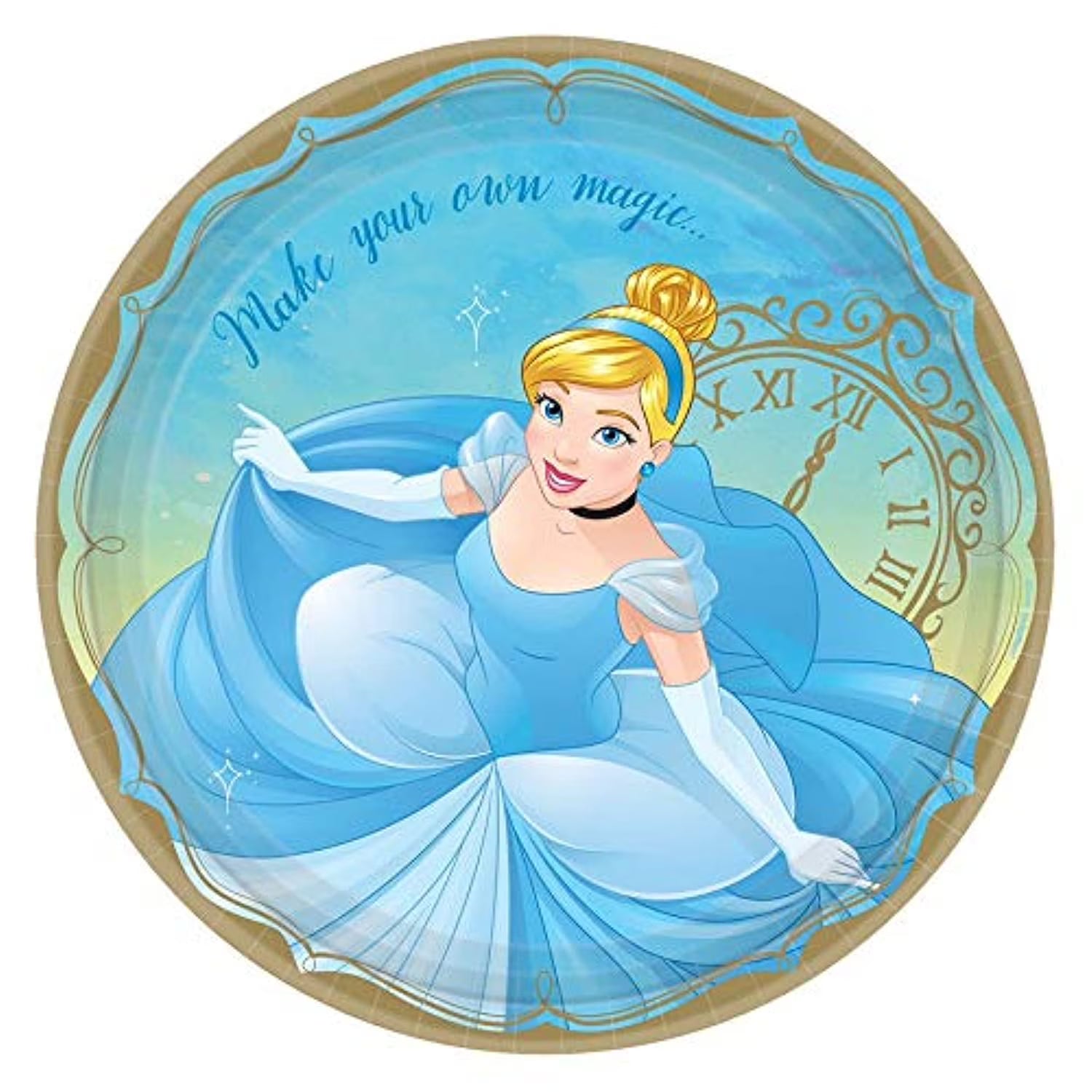 DISNEY CINDERELLA PAPER PLATES9"8PC