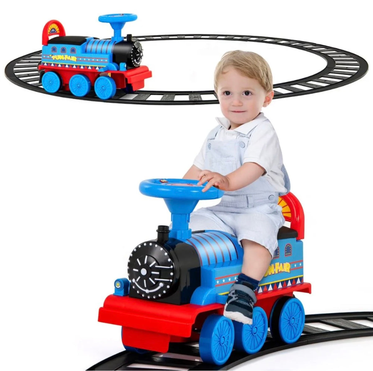 Ride-On Train with Lights & Sound – Large