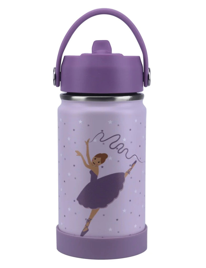 Clevakid Stainless Steel Water Bottle Purple Light Powder- 350ML\12 OZ - Clevapirouette Friend